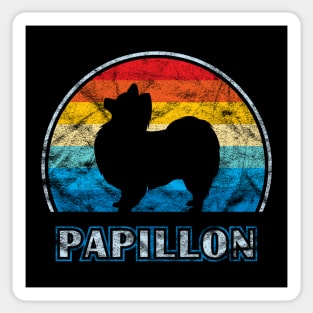 Papillon Vintage Design Dog Sticker